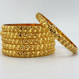 21K Gold Bangle Set of 6 sz Small 84.33 Grams | 208233