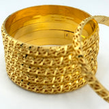 21K Gold Bangle Set of 6 sz Extra Small 79.67 Grams | 208234