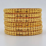 21K Gold Bangle Set of 6 sz Small 80.43 Grams | 208235