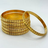 21K Gold Bangle Set of 6 sz Small 80.43 Grams | 208235