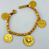 21K Gold Rashadi Graduating Halabi Bracelet 12.75 Grams | 208239