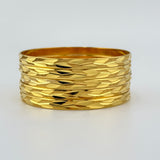 21K Gold Kids' Bangle Set of 6 5.75 Inch 41.99 Grams | 208241