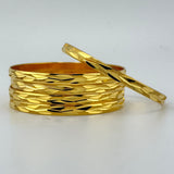 21K Gold Kids' Bangle Set of 6 5.75 Inch 41.99 Grams | 208241
