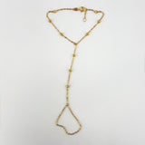 21k Gold Modern GLOVE with Beads 2.23 grams | 203309