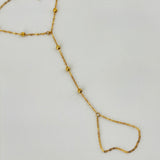 21k Gold Modern GLOVE with Beads 2.23 grams | 203309