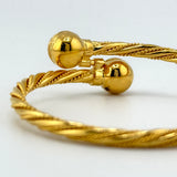21K Gold Kids' Cuff Bangle 5 Inch Diameter 11.39 Grams | 208242