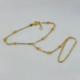 21k Gold Modern GLOVE with Beads 2.23 grams | 203309