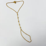 21k Gold Modern GLOVE with Beads 2.74 grams | 202790