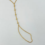 21k Gold Modern GLOVE with Beads 2.74 grams | 202790