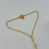 21k Gold Modern GLOVE with Beads 2.74 grams | 202790