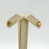 21K Gold Baby Maple Leaf Stud Earrings 1.35 Grams | 208259