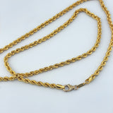 21k Gold Rope Chain 3.8mm 24 inch 12.29 grams | 203330