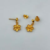 21k Gold Studs Flower Dangle 2.57 grams | 203336
