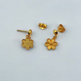 21k Gold Studs Flower Dangle 2.57 grams | 203336
