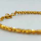 Luxury 21k Gold Bead Cuff 7.03 grams size Large | 203338