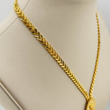 21K Gold Modern Floral Rose Full Set 36.63 Grams |203393