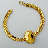21K Gold Modern Floral Rose Full Set 36.63 Grams |203393