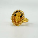 21K Gold Modern Floral Rose Full Set 36.63 Grams |203393