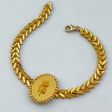21K Gold Modern Floral Rose Full Set 36.63 Grams |203393