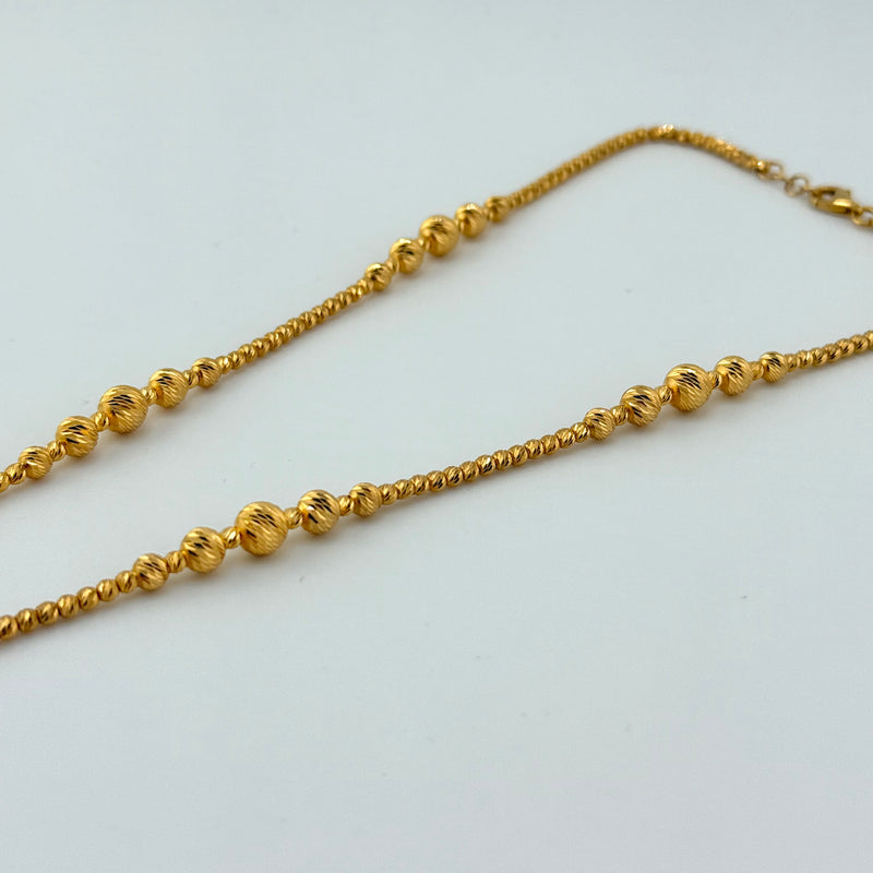 Luxury Bead Diamond Cut Drop Down