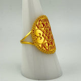 21K Gold Mosaic Filigree Statement Ring 3.115 Grams | 203398