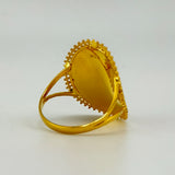 21K Gold Mosaic Filigree Statement Ring 3.115 Grams | 203398