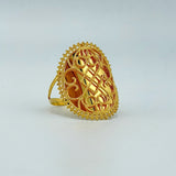 21K Gold Mosaic Filigree Statement Ring 3.115 Grams | 203398