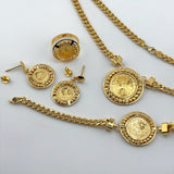 21K Gold Rashadi Coin Jewelry Set 34.05 Grams | 203401