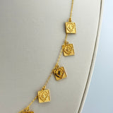 21k Gold Modern Rashadi Necklace 9.56 grams | 203413