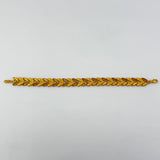 21k Gold Floral 10.5 mm Bracelet 10.6 grams | 203419