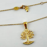 Joelle - Olive Tree 21k Gold Necklace 7.01 grams | 203420