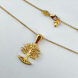Joelle - Olive Tree 21k Gold Necklace 7.01 grams | 203420