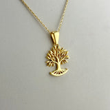 Joelle - Olive Tree 21k Gold Necklace 7.01 grams | 203420