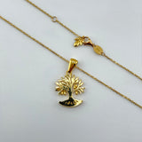 Joelle - Olive Tree 21k Gold Necklace 7.01 grams | 203420