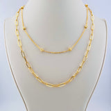 Modern 2 - in - 1 Gold Necklace