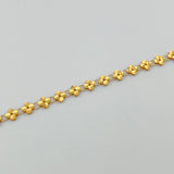 Flower Link Gold Bracelet