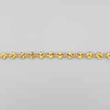 Flower Link Gold Bracelet