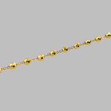 Modern Gold Bead Bracelet