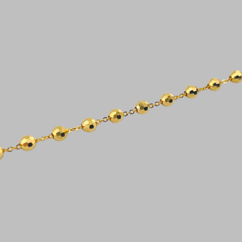 Modern Gold Bead Bracelet