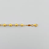Modern Gold Bead Bracelet