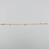 Modern Solid Gold Charm Bracelet