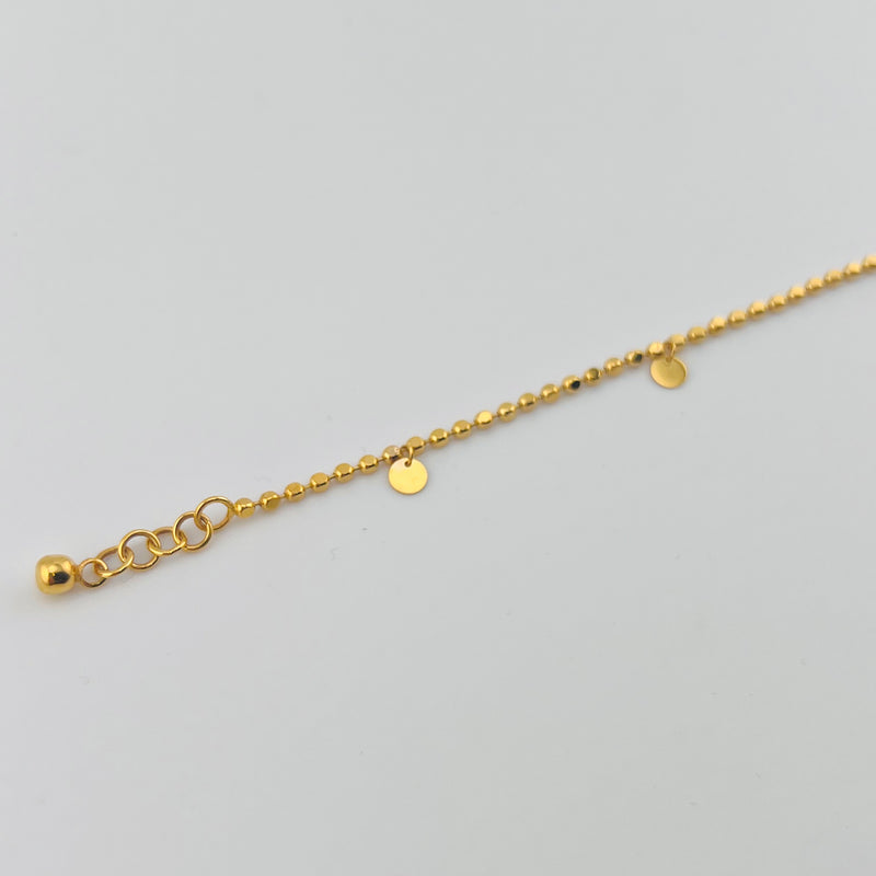 Modern Solid Gold Charm Bracelet