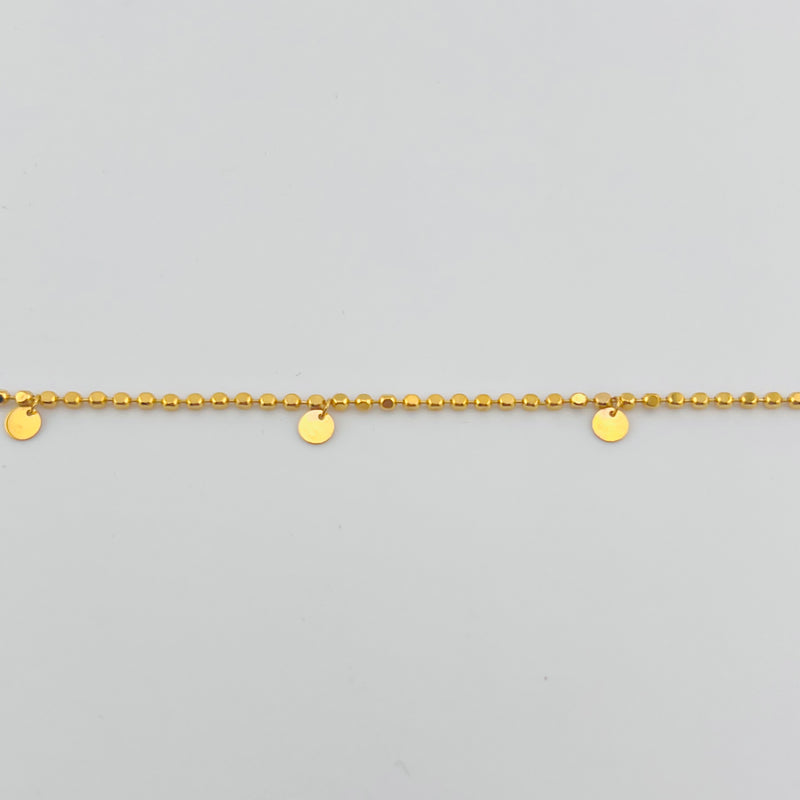Modern Solid Gold Charm Bracelet