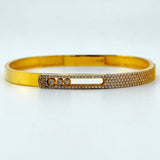 21k Gold Cuff with Modern Design & Stones 15.52 grams | 200971