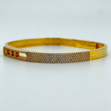 21k Gold Cuff with Modern Design & Stones 15.52 grams | 200971
