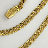 21K Gold Monaco Diamond-Cut Link Necklace 19.93 Grams | 208515