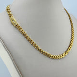 21K Gold Monaco Diamond-Cut Link Necklace 19.93 Grams | 208515