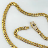 21K Gold Monaco Polished Necklace 20.65 Grams | 208535