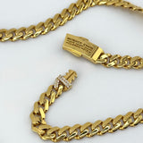 21K Gold Monaco Polished Necklace 20.65 Grams | 208535