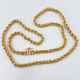24k Gold Rope Necklace 5mm 94.59 grams | 203701